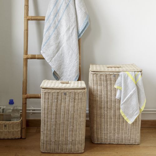 Cesto per biancheria in rattan - B1N - KOK Maison - in cotone