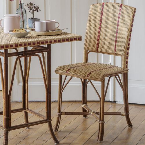 Sedia da pranzo contemporanea - BAGATELLE - KOK Maison - da interno / in rattan / con supporto in rattan
