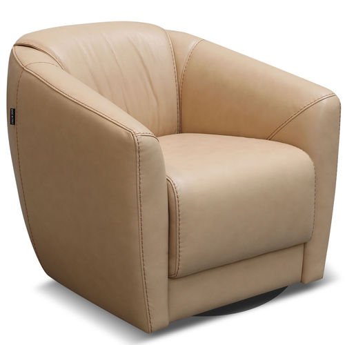 Poltrona contemporanea - MILLY - Rossini - in pelle