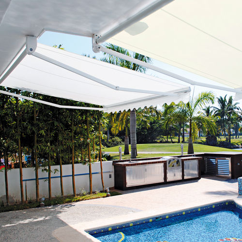 Tenda da sole a proiezione - RODAS 250 - Persax - con semi cassonetto / a motore / da balcone