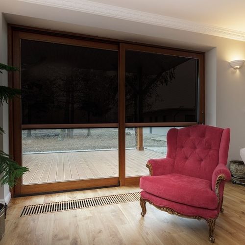 Tenda da sole a cassonetto - HELIA SCREEN ZIP - Persax - verticale / manuale / per terrazza