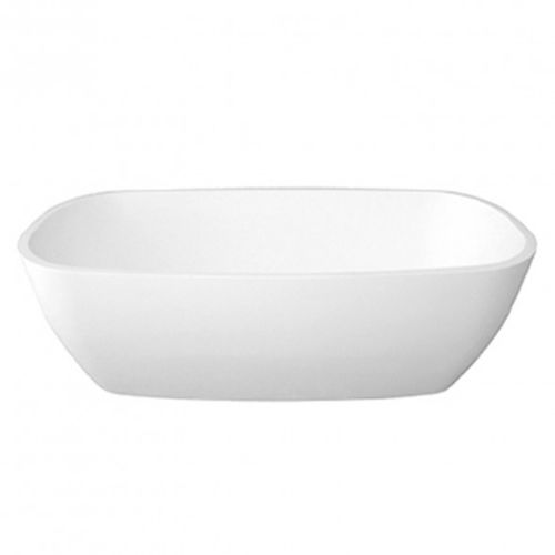 Vasca da bagno ovale - BDB-MET-830-WS - BAGNODESIGN - ad isola / in pietra / bianca