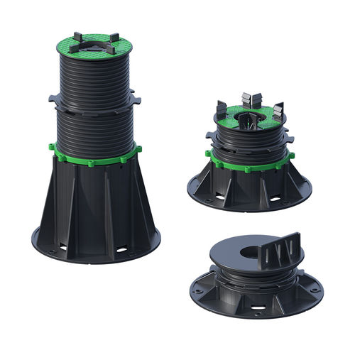 Supporto per pavimento sopraelevato per listelli - MB-SL - Moonbay Industrial Co., Ltd. - in plastica / autolivellante / fonoassorbente