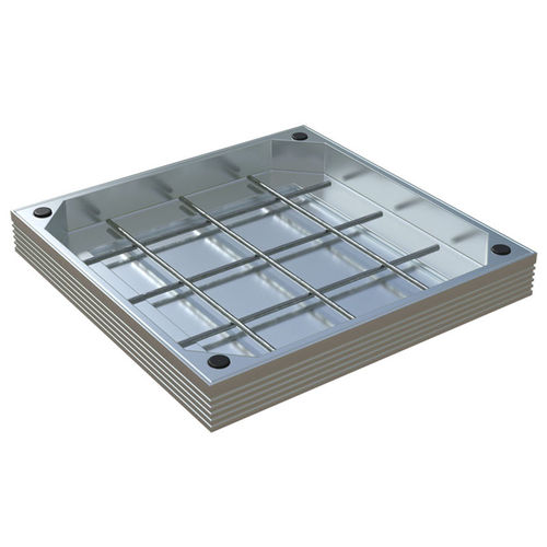 Chiusino in alluminio - invisible - Moonbay Industrial Co., Ltd. - quadrato / su misura