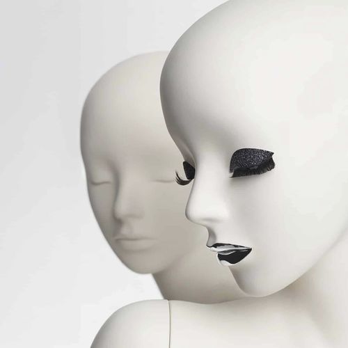 Testa donna - MASQUERADE - GENESIS MANNEQUINS - realista / in resina / bianca