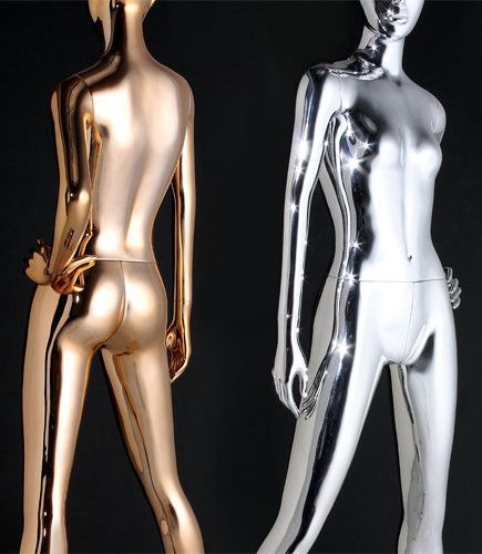 Manichino donna - CHROME FINISH - CNL mannequins - astratto