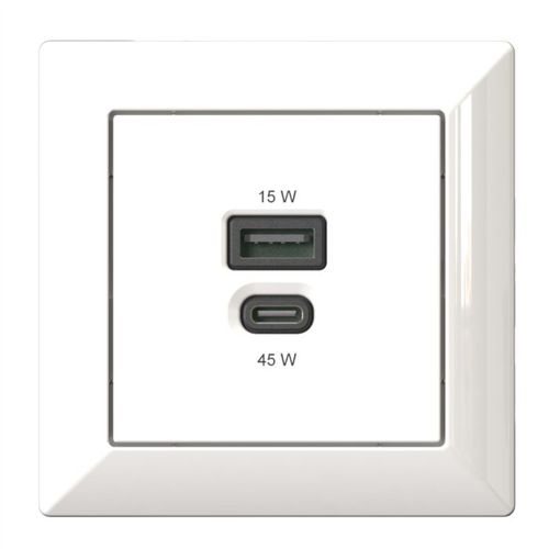 Presa USB - KOMBI T65.01 : 6560x0101 - Bodo Ehmann GmbH - doppia / da parete / da incasso