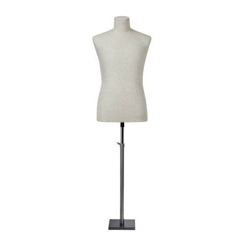 Busto uomo - B304/48 CANVAS CALF 02 - STOCKMAN - astratto / senza testa / bianco