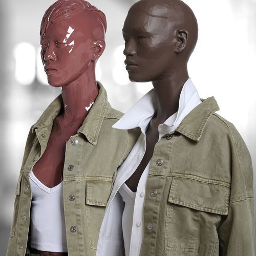 Manichino donna - 149 ONE WORLD FACETS - WINDOW FRANCE - astratto / marrone / contract