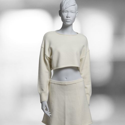Manichino donna - 160 CITIZENS - WINDOW FRANCE - moda / seduto / bianco