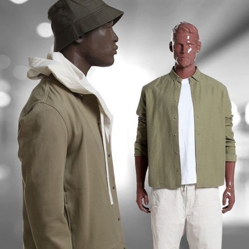 Manichino uomo - 153 ONE WORLD FACETS - WINDOW FRANCE - astratto / beige / marrone