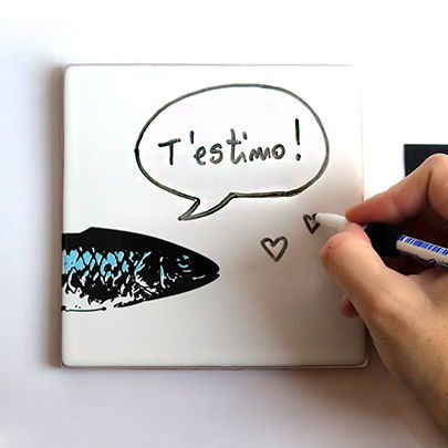 Piastrella in ceramica - POST IT  - Bussoga - vellutata / da interno / da parete
