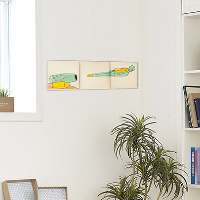 Piastrella in ceramica - HOM­BRE BALA - Bussoga - smaltata / da interno / da parete