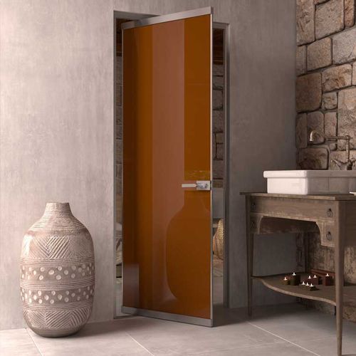 Porta da interno - FLEX - Salinox - in vetro / a bilico / alzante-scorrevole