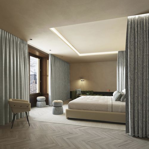 Tessuto per tende - SENSATIONAL : SAVANT  - FR-One - a motivi / in poliestere / lavabile