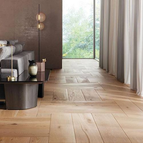 Parquet multistrato - COULEUS D'AUTOMNE : WEAVE - Tropical woods - in rovere / oliato / verniciato