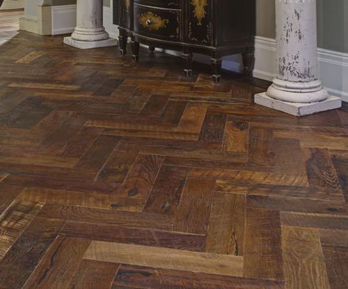 Parquet multistrato - AMBIANCES DE SCIERIES : SCRAPPED - Tropical woods - in rovere / a spina di pesce / oliato