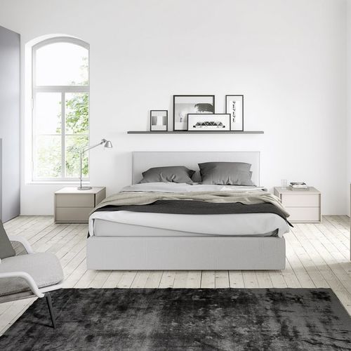 Letto matrimoniale - JEREZ - cinquanta3 - contemporaneo / imbottito / con testiera