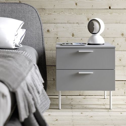 Comodino contemporaneo - PRAGA - cinquanta3 - in legno laccato / rettangolare / con cassetti