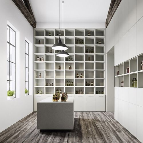 Scaffale modulare - cinquanta3 - contemporaneo / in legno laccato