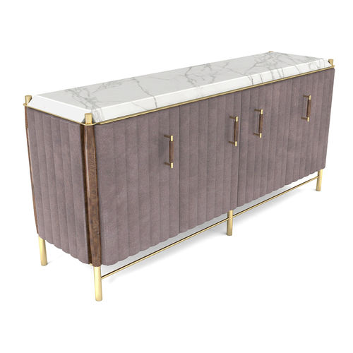Credenza contemporanea - Gemma - BITANGRA - in legno laccato / in noce / impiallacciata in legno