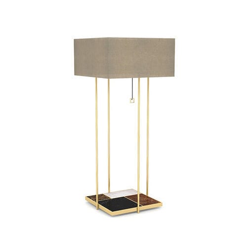 Lampione urbano - Tiles - BITANGRA - contemporaneo / in ottone lucidato / in raso