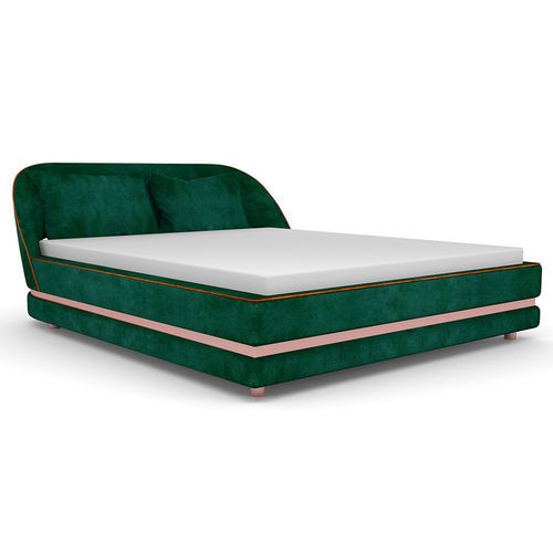 Letto matrimoniale - Boreal - BITANGRA - contemporaneo / imbottito / con testiera imbottita