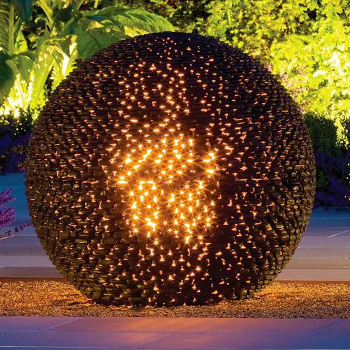 Scultura in ardesia - DARK PLANET - DAVID HARBER - da giardino / per spazi pubblici