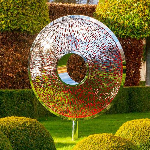 Scultura in metallo - IRIS TORUS - DAVID HARBER - da giardino / per spazi pubblici