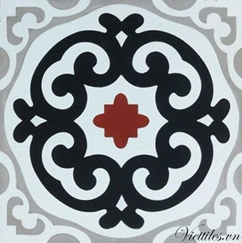 Piastrella in cemento encausto opaca - V20-275 - Viet Tiles Corporation - da interno / da pavimento / da parete