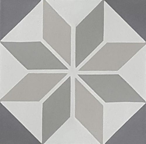 Piastrella in cemento encausto opaca - V20-292 - Viet Tiles Corporation - da interno / da pavimento / da parete