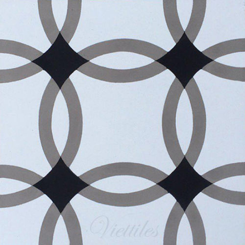 Piastrella in cemento encausto opaca - V20-255 - Viet Tiles Corporation - da interno / da pavimento / da parete