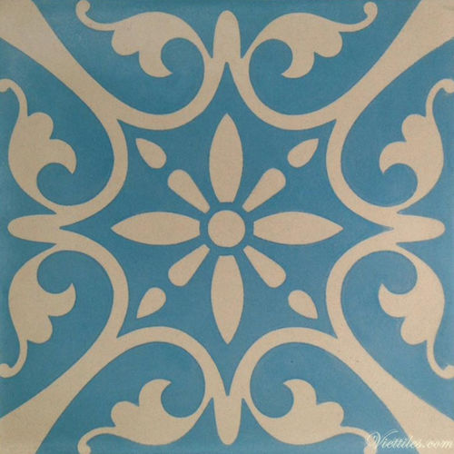 Piastrella in cemento encausto opaca - V20-183 - Viet Tiles Corporation - da interno / da pavimento / da parete