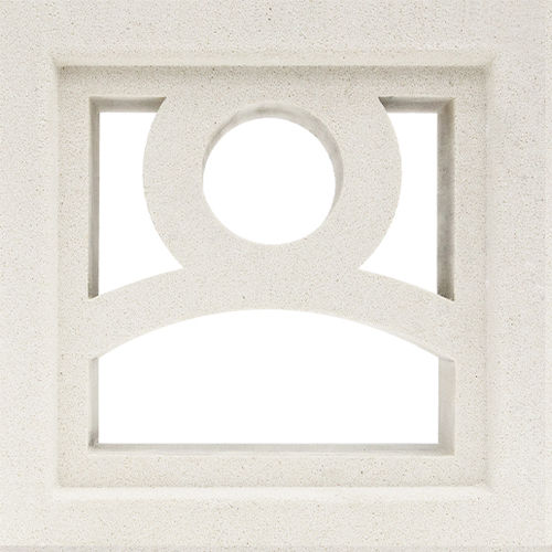 Blocco di calcestruzzo semipieno - VCB-002 ROLLER - Viet Tiles Corporation - decorativo / per parete / per facciata
