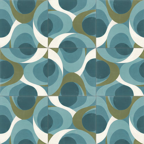 Piastrella in cemento encausto da interno - V20-436 - Viet Tiles Corporation - da esterno / da pavimento / da parete