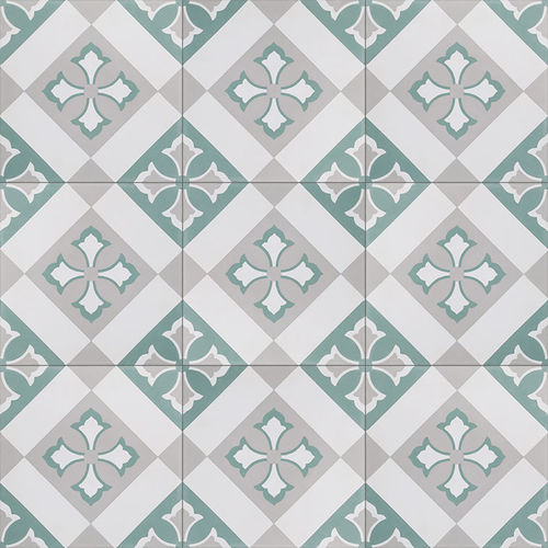 Piastrella in cemento encausto da interno - V20-501 - Viet Tiles Corporation - da esterno / da pavimento / da parete