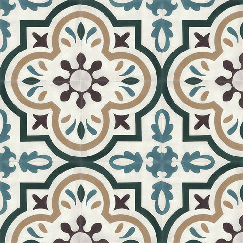 Piastrella in cemento encausto da interno - V20-513 - Viet Tiles Corporation - da esterno / da pavimento / da parete