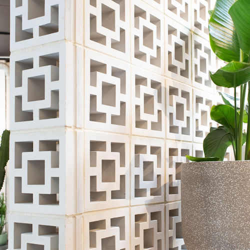 Blocco di calcestruzzo forato - VCB30-003-1000 SQUARES - Viet Tiles Corporation - per recinzione di giardino / per muro / ad alta resistenza
