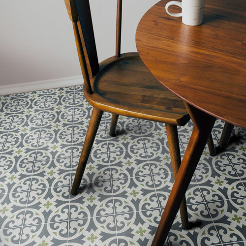 Piastrella in cemento encausto in cemento - V20-009 - Viet Tiles Corporation - da interno / da bagno / da cucina