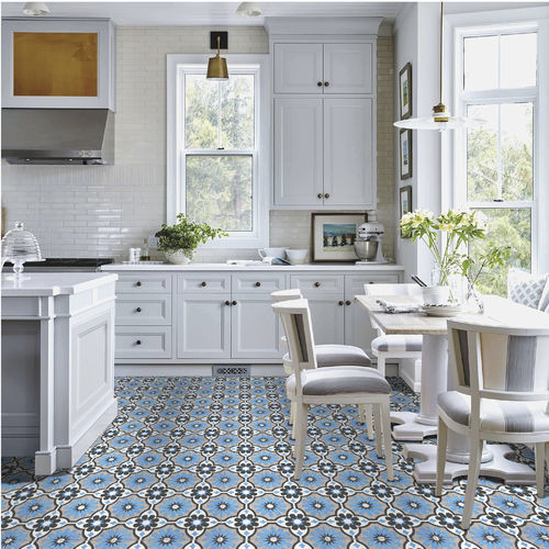 Piastrella in cemento encausto da interno - VT20-107-F-01 - Viet Tiles Corporation - da bagno / da cucina / da sala