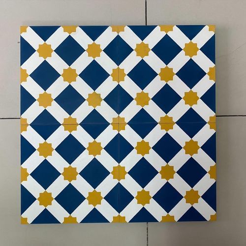 Piastrella in cemento encausto in cemento - V20-011-T02 - Viet Tiles Corporation - opaca / a rilievo / da interno