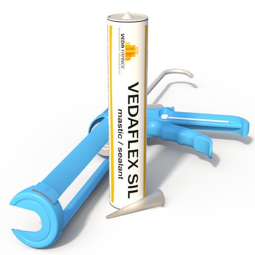 Mastice elastico - VEDAFLEX SIL - GV2 VEDA FRANCE - in resina di silicone / per impermeabilità / di protezione