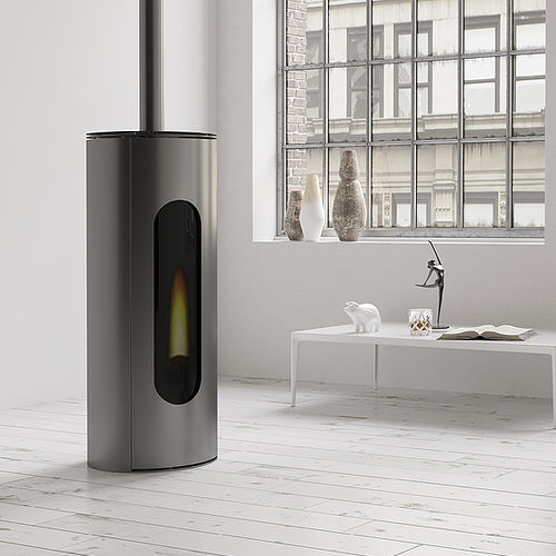 Stufa a pellet - TORPEDO - KALON - 5 kW...10 kW / centrale / contemporanea