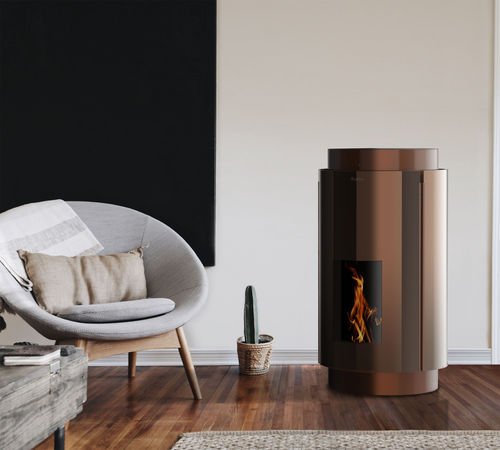 Termostufa a pellet - LILA - KALON - 12 kW / 8 kW / a pavimento