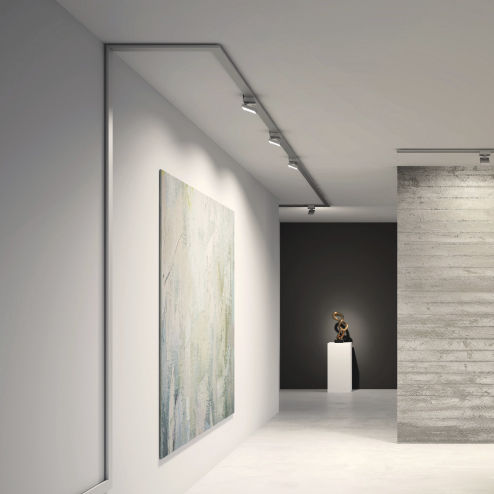 Faretti a binario LED - NEUTRA - Letroh - rettangolare / in metallo / contract