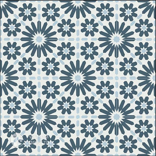 Piastrella in cemento encausto da interno - CTS 19.11 - Vietnam cement tile corp - da pavimento / da parete / 20x20 cm