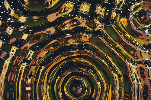 Pannello decorativo di rivestimento - INTERFERENCE in PURPUR - PlusObject - da parete / per interni / in vetro