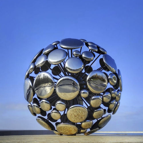 Scultura in vetro - Space - PlusObject - da appoggio / contract / argentata