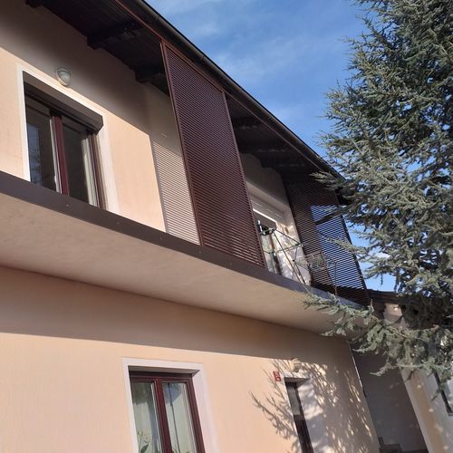 Persiana scorrevole - SPR Q4O - Soltec - in legno / in alluminio / aspetto legno