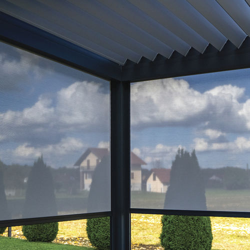 Tenda avvolgibile a rullo - K130 - Soltec - per pergola / in alluminio / in tessuto